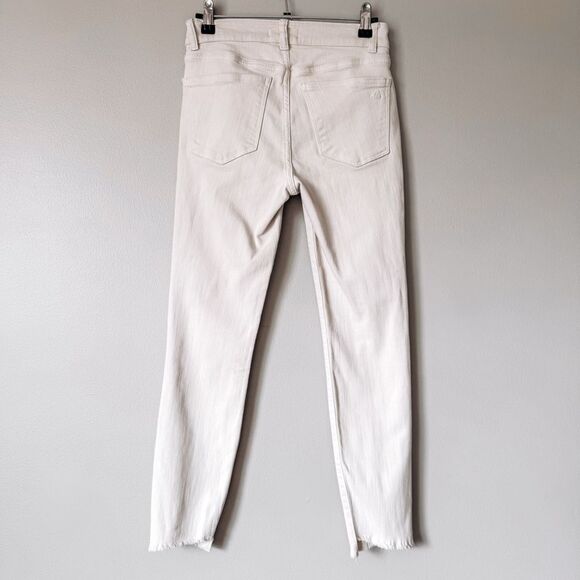 DL1961 Mid Rise Instasculpt Ankle Skinny Cream Size 26 - Picture 4 of 8